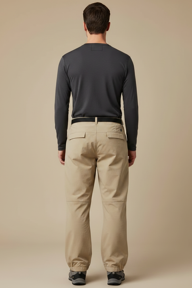 Pantalon Randonnée Beige Ample Confortable Léger Homme - Polyester - vue 2