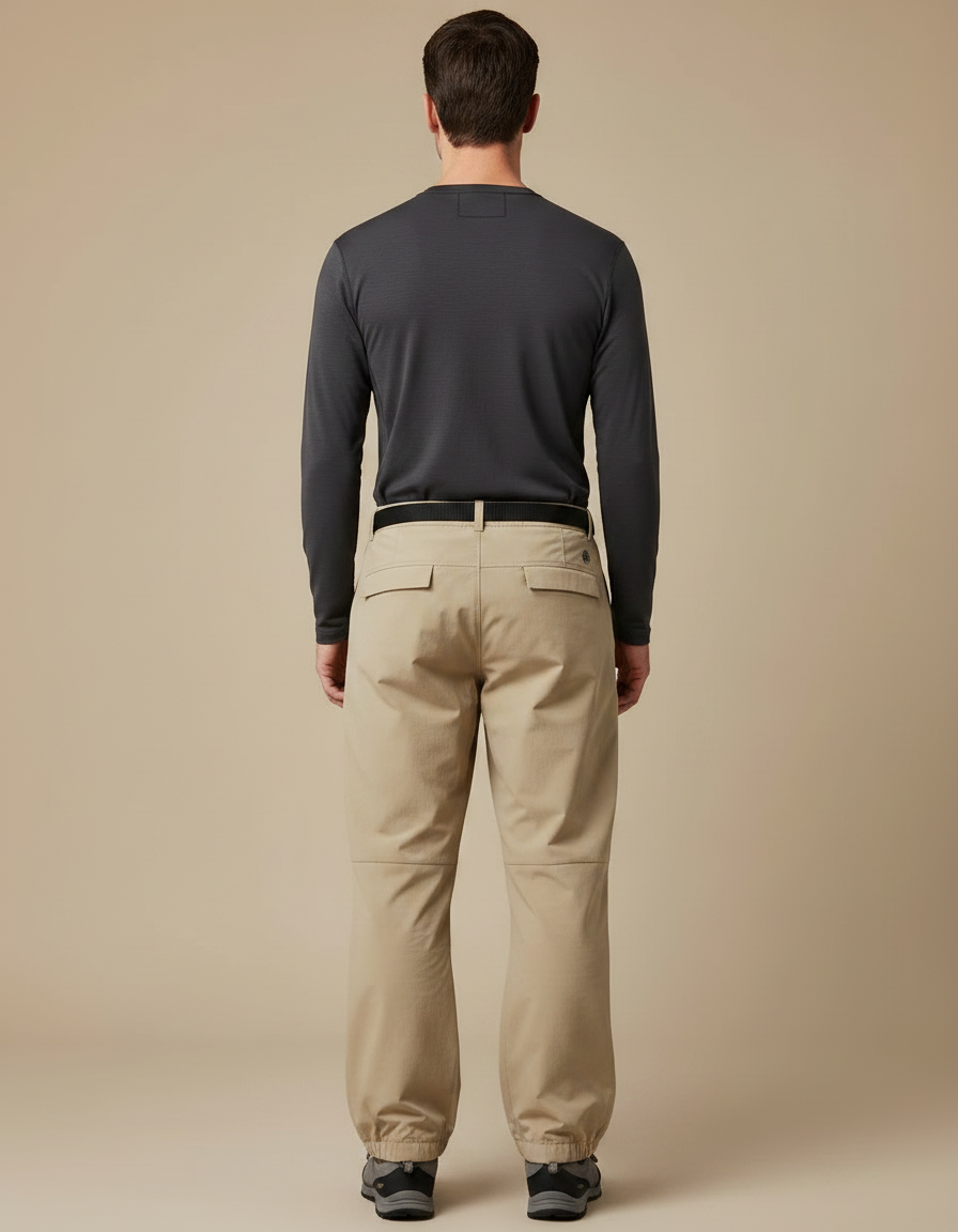 Pantalon Randonnée Beige Ample Confortable Léger Homme - Polyester - vue 2