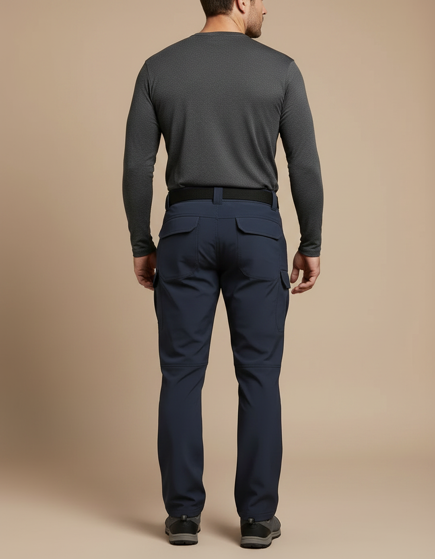 Pantalon Randonnée Bleu Marine Cargo Tactique Homme - Polyester - vue 2
