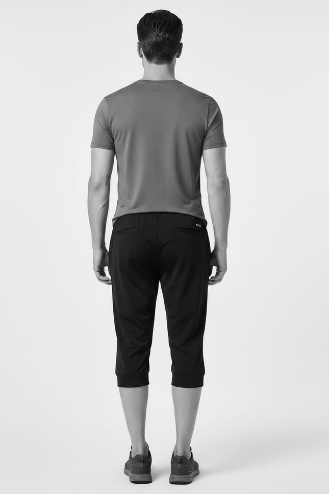 Pantalon Randonnée Noir Capri Sport Léger Séchage Rapide - Polyester - vue 2