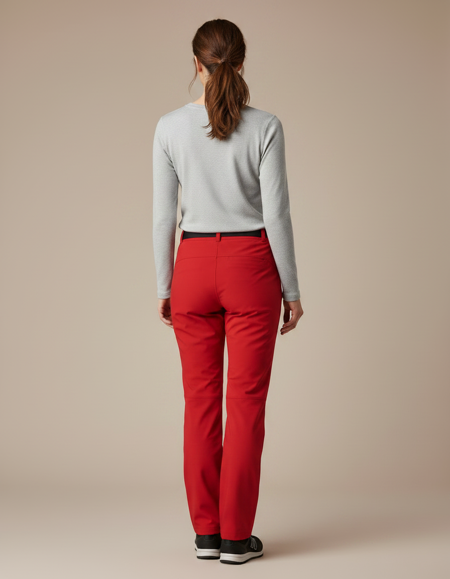 Pantalon Randonnée Rouge - Polyester - vue 2