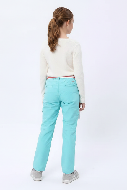 Pantalon Randonnée Convertible Léger Aqua Enfant - Bleu Polyester - vue 2