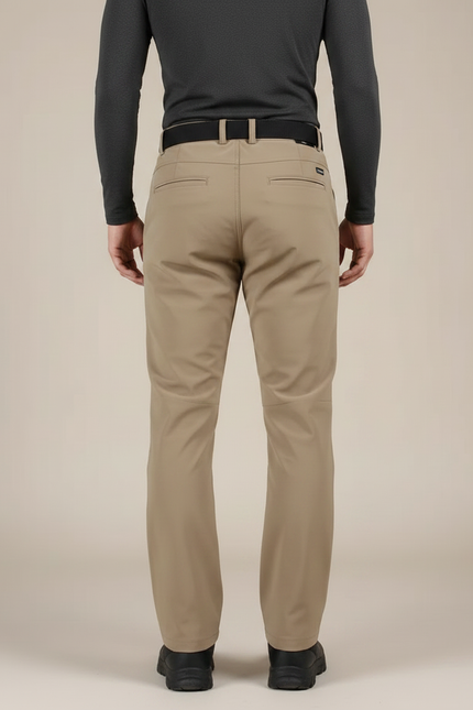 Pantalon Randonnée Beige Confortable Droit Homme Tactique - Polyester - vue 2