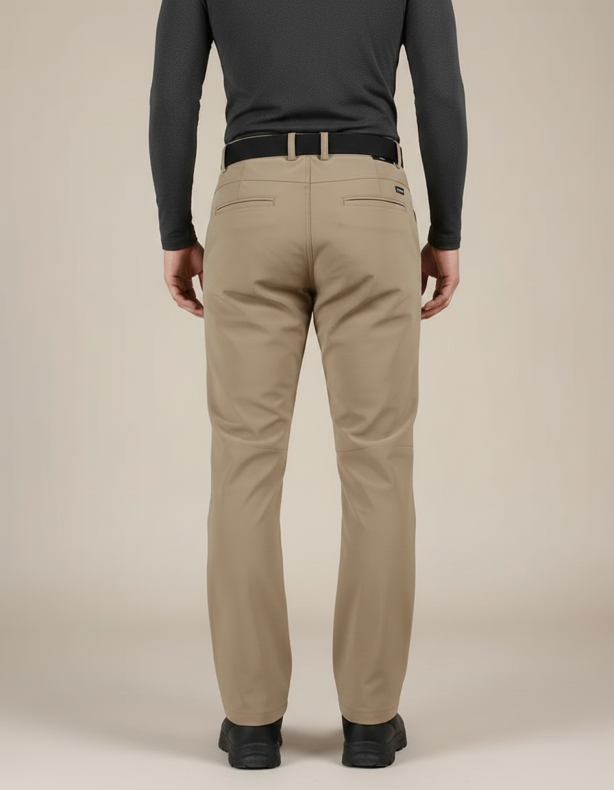 Pantalon Randonnée Beige Confortable Droit Homme Tactique - Polyester - vue 2