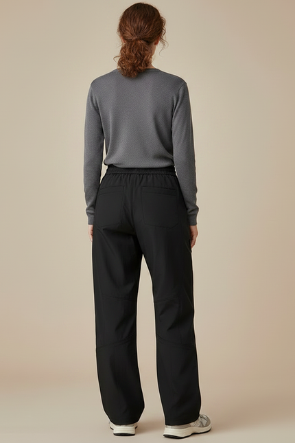 Pantalon Randonnée Noir Ample Décontracté Sport Femme - Polyester - vue 2