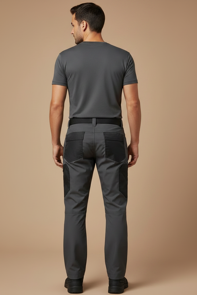 Pantalon Randonnée Gris Renforcé Tactique Homme - Polyester - vue 2