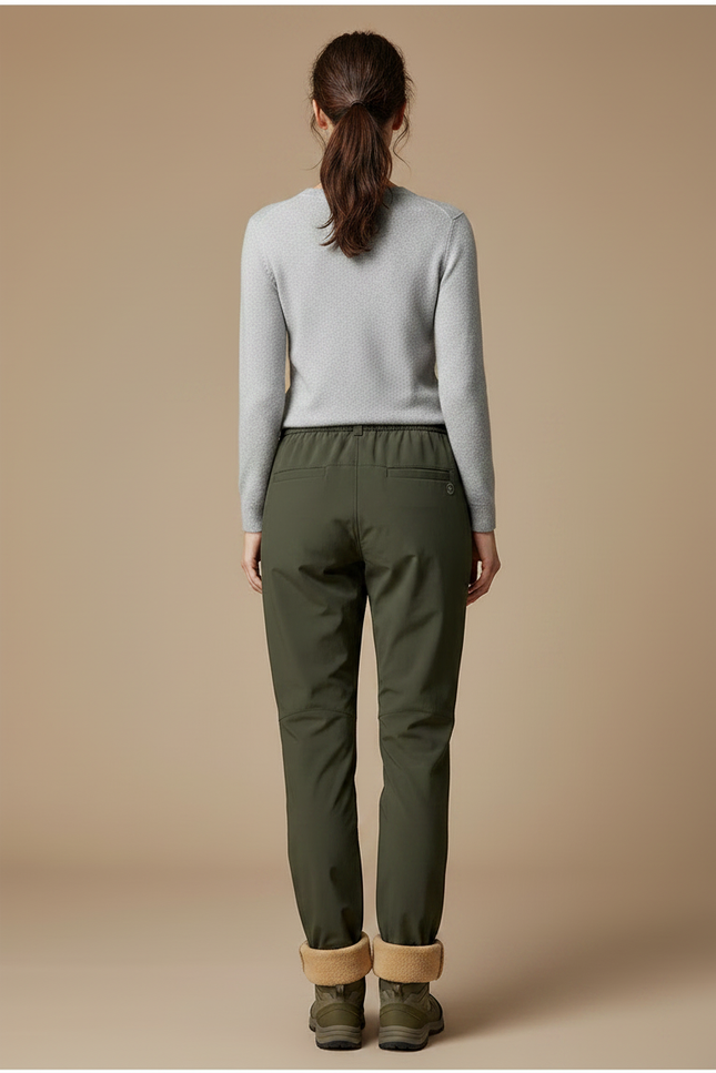 Pantalon Randonnée Neige - Kaki Polyester - vue 2