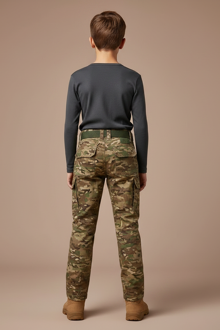 Pantalon Randonnée 8014 - Multicolore Toile - vue 2