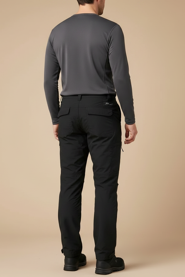 Pantalon Randonnée Noir Cargo Homme Thermique - Polyester - vue 2