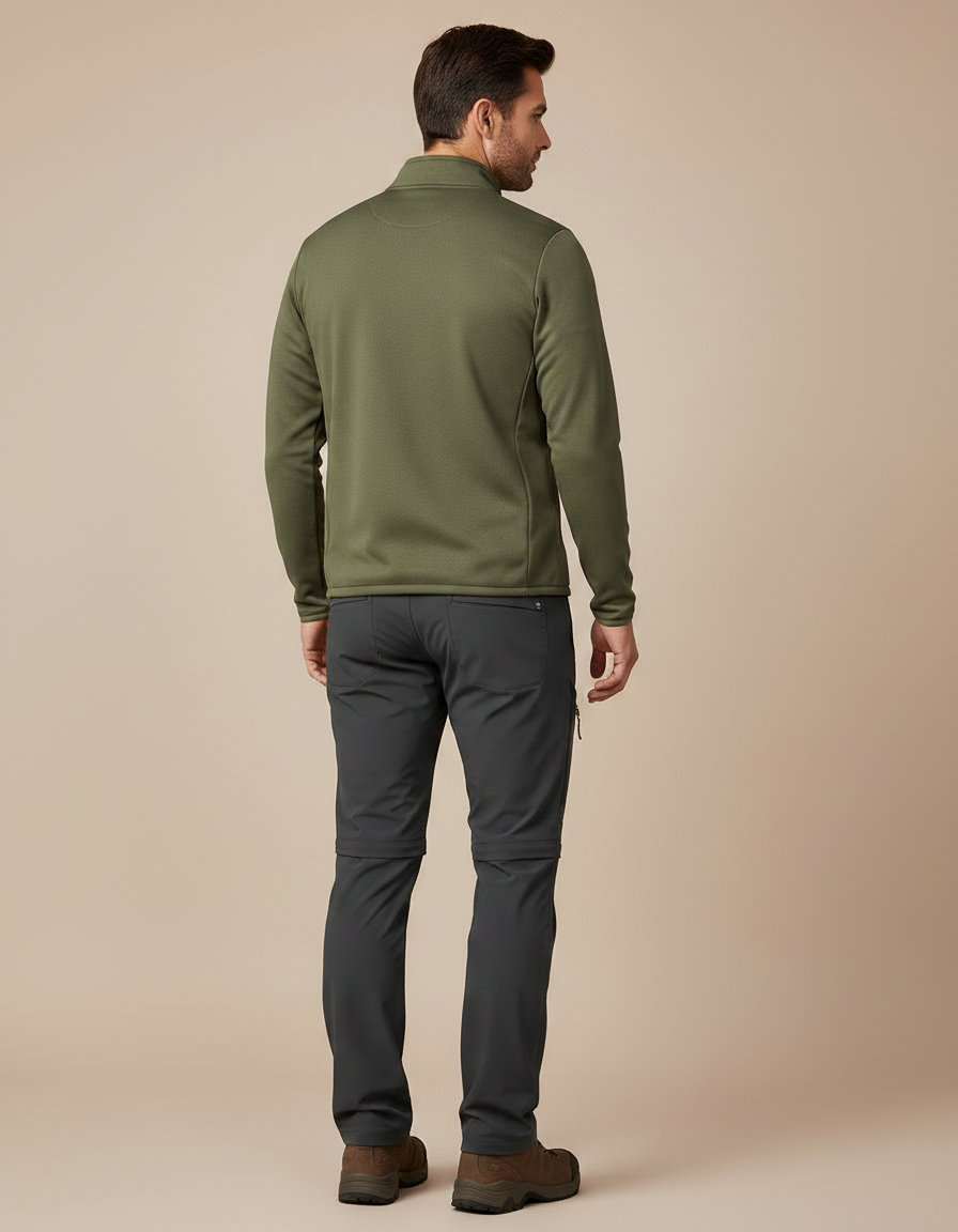 Pantalon Randonnée Modulable Homme - Gris Polyester - vue 2