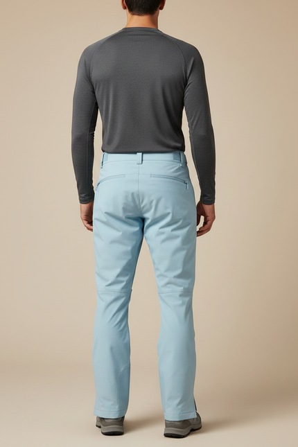 Pantalon Randonnée Bleu Ciel Imperméable Coupe-Vent Homme - Polyester - vue 2