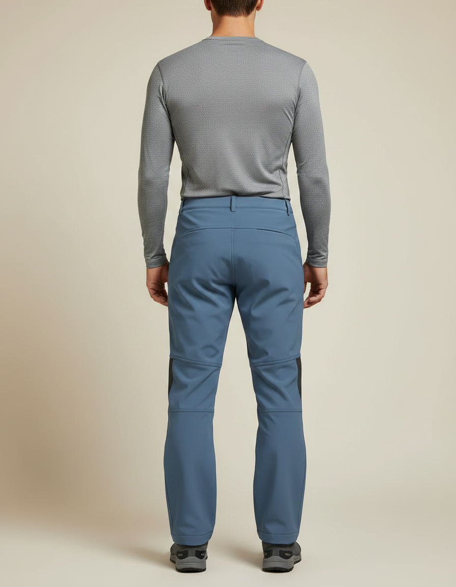 Pantalon De Randonnée Hiver - Bleu Polyester - vue 2