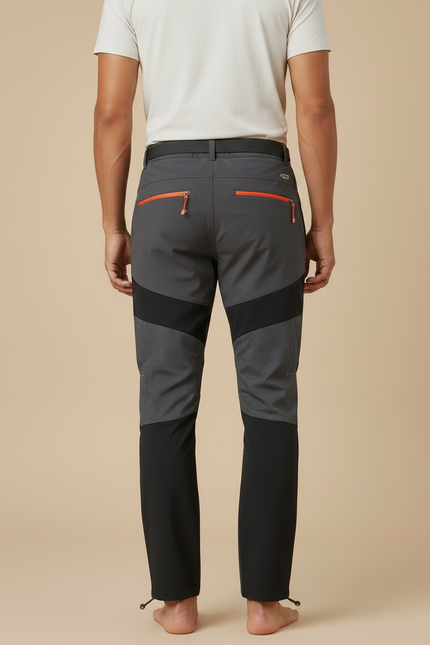 Pantalon Randonnée Softshell Homme - Gris Polyester - vue 2
