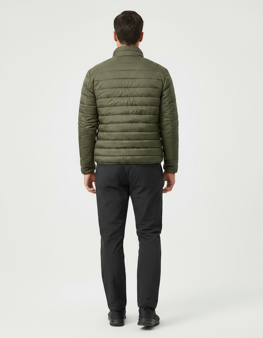 Pantalon Randonnée Noir Homme Imprimé Décontracté - Polyester - vue 2
