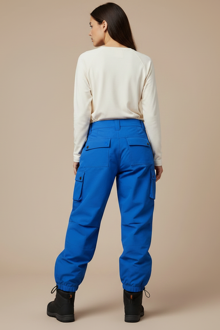 Pantalon Randonnée Bleu Cargo Ample Unisexe - Polyester - vue 2