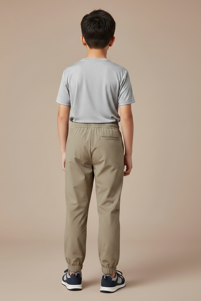 Pantalon Randonnée Kaki Léger Respirant Enfant - Polyester - vue 2