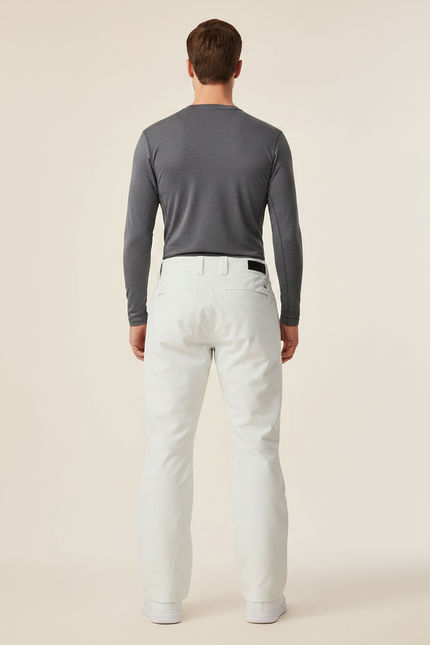 Pantalon Randonnée Blanc Ample Imperméable Zippé Homme - Polyester - vue 2