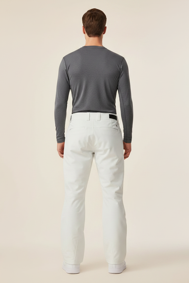 Pantalon Randonnée Blanc Ample Imperméable Zippé Homme - Polyester - vue 2