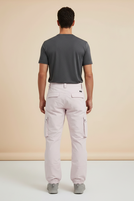 Pantalon Randonnée Rose Cargo Décontracté Imperméable Homme - Polyester - vue 2