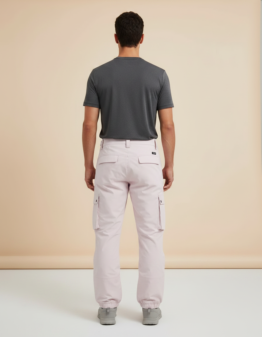 Pantalon Randonnée Rose Cargo Décontracté Imperméable Homme - Polyester - vue 2
