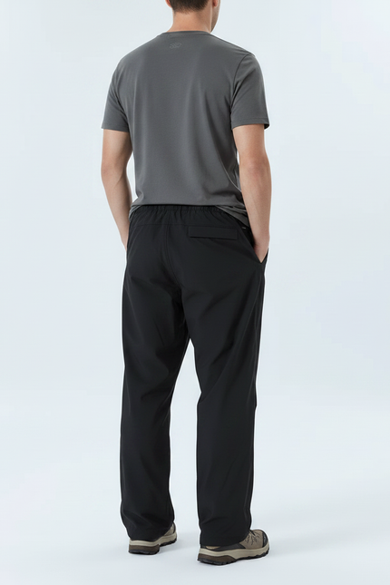 Pantalon Randonnée Noir Ample Léger Sport Homme - Polyester - vue 2