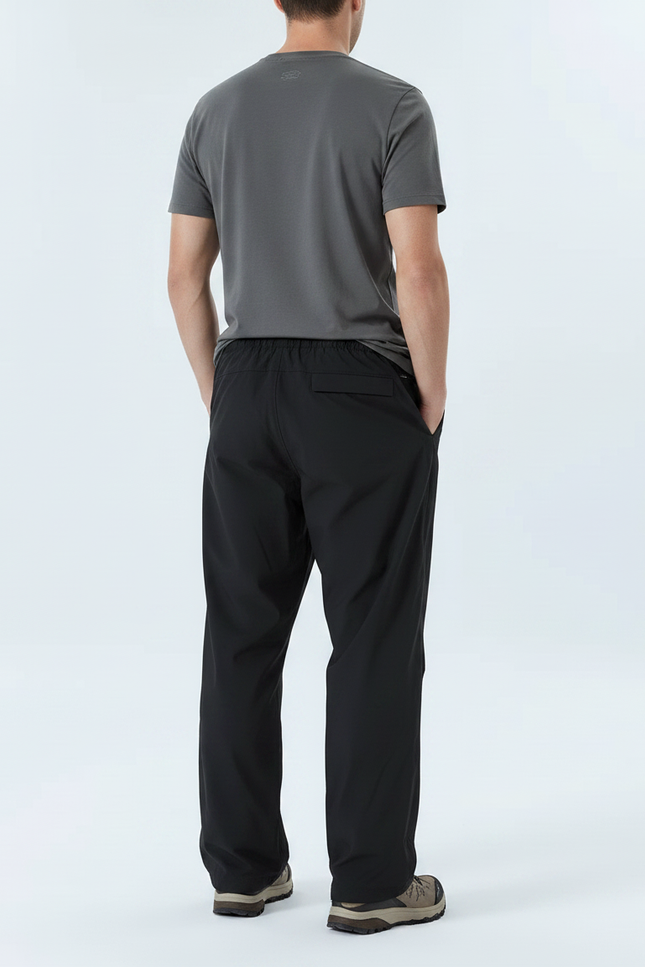 Pantalon Randonnée Noir Ample Léger Sport Homme - Polyester - vue 2