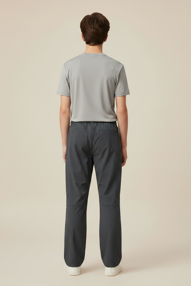 Pantalon Randonnée Gris Anthracite Léger Confortable Sport - Polyester - vue 2