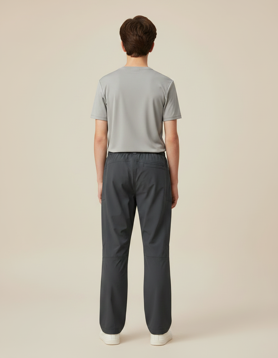 Pantalon Randonnée Gris Anthracite Léger Confortable Sport - Polyester - vue 2