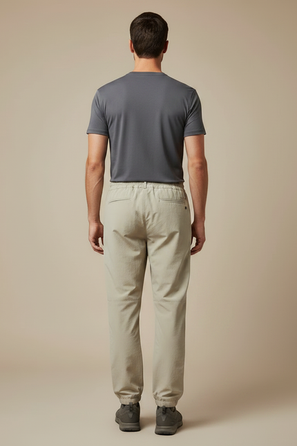 Pantalon Randonnée Beige Ample Léger Sport Homme - Polyester - vue 2