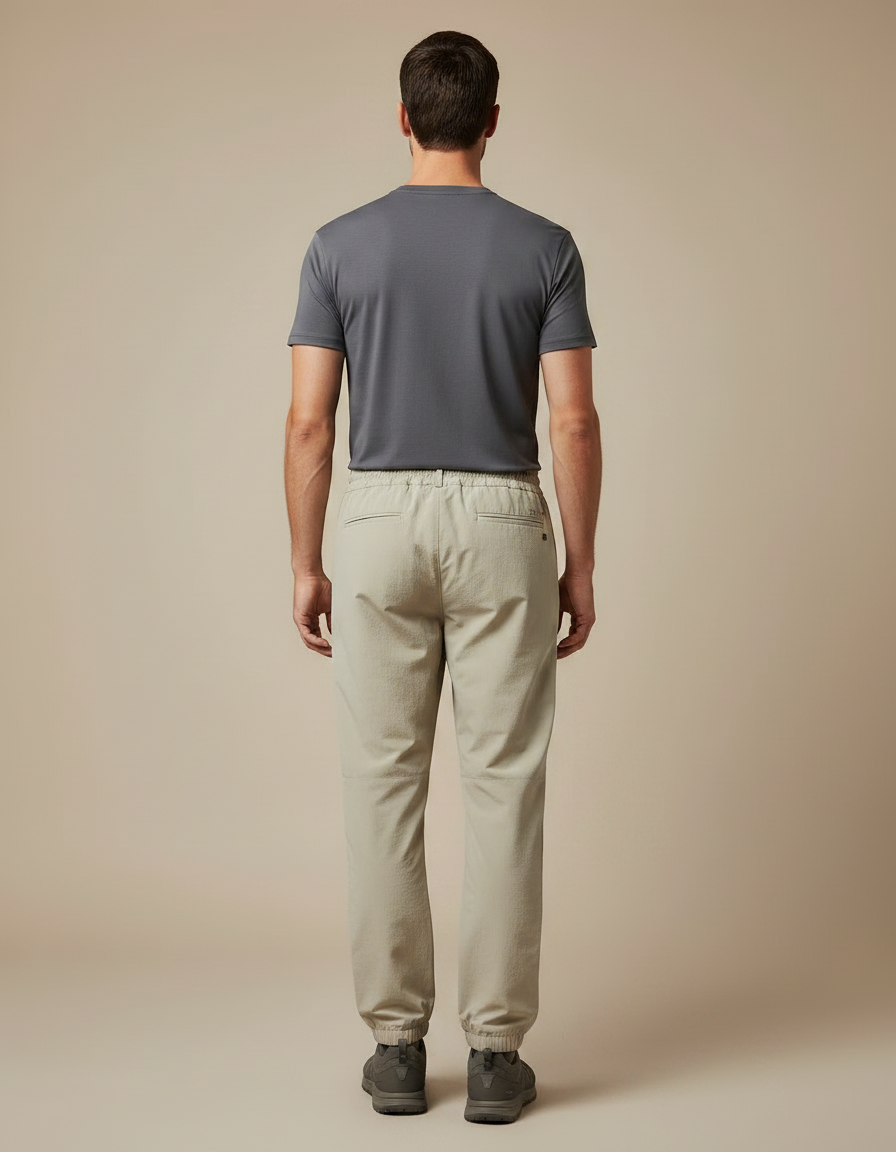 Pantalon Randonnée Beige Ample Léger Sport Homme - Polyester - vue 2