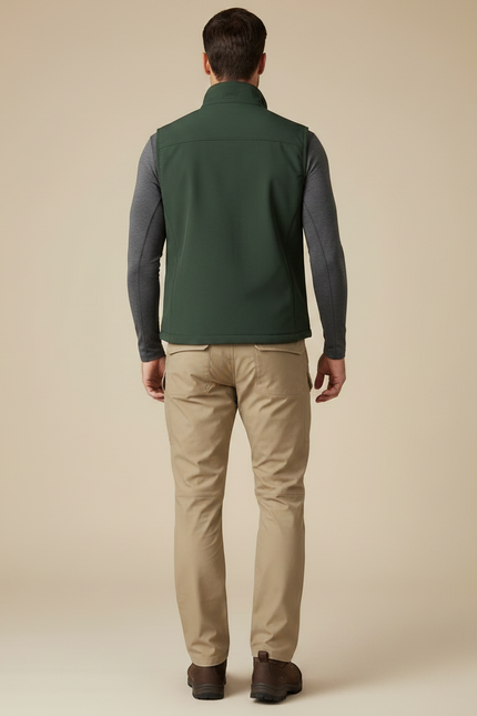 Pantalon Randonnée Beige Cargo Coupe Droite Homme - Polyester - vue 2