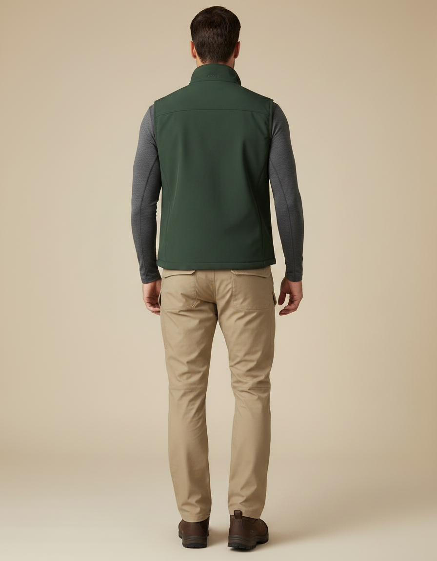 Pantalon Randonnée Beige Cargo Coupe Droite Homme - Polyester - vue 2