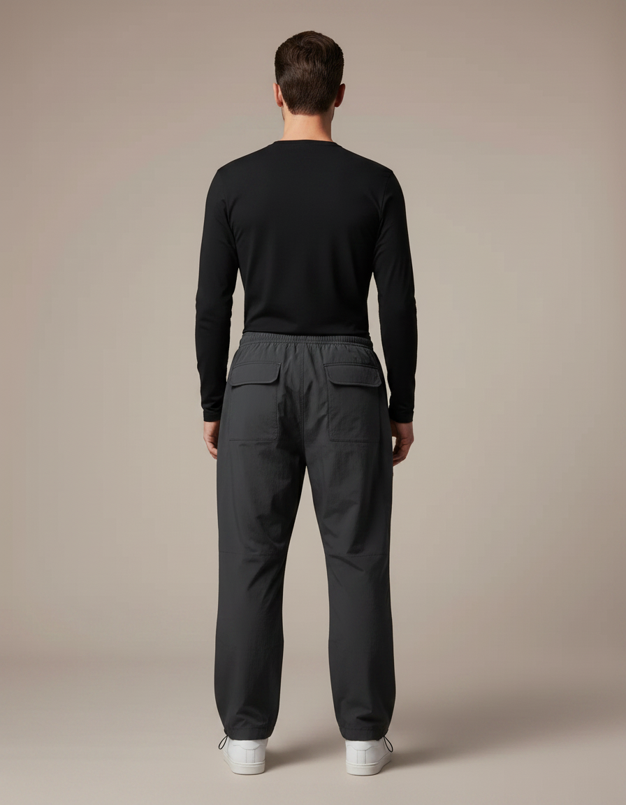 Pantalon Randonnée Gris Ample Léger Confortable Homme - Polyester - vue 2