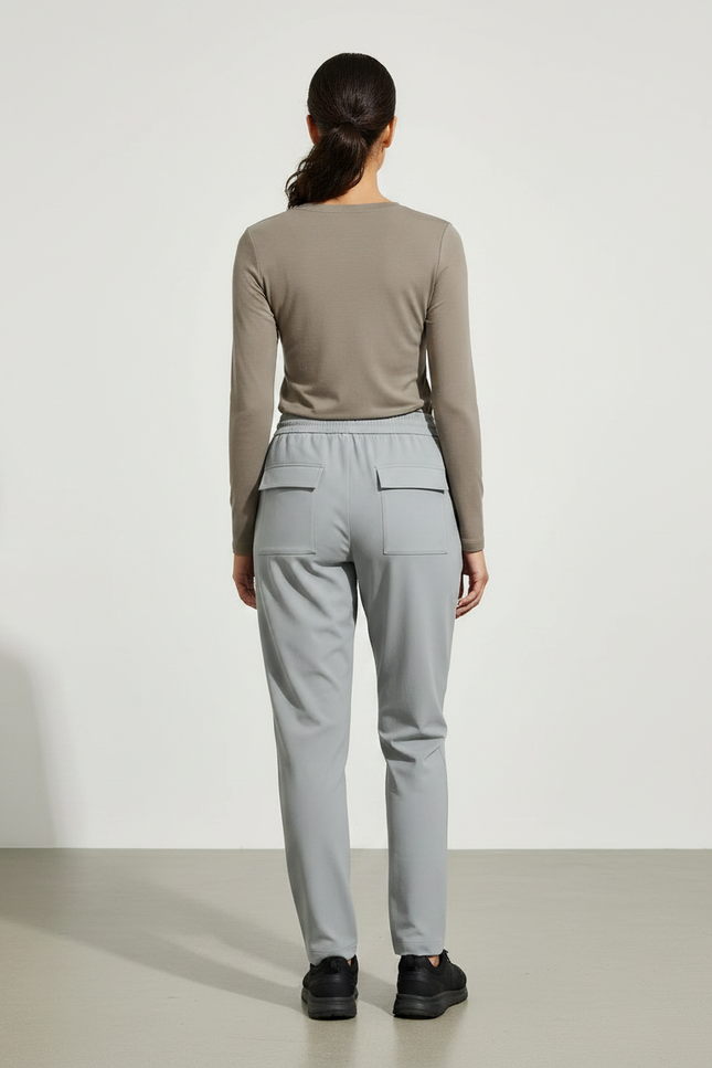 Pantalon Randonnée Gris Cargo Stretch Ajustable Léger - Polyester - vue 2