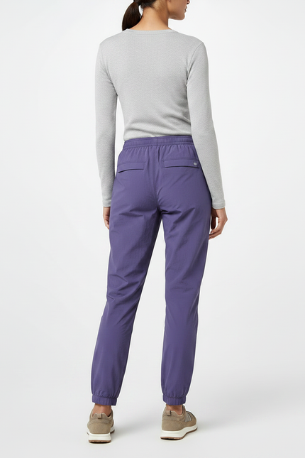 Pantalon Randonnée Violet Léger Confortable Femme Jogger - Polyester - vue 2