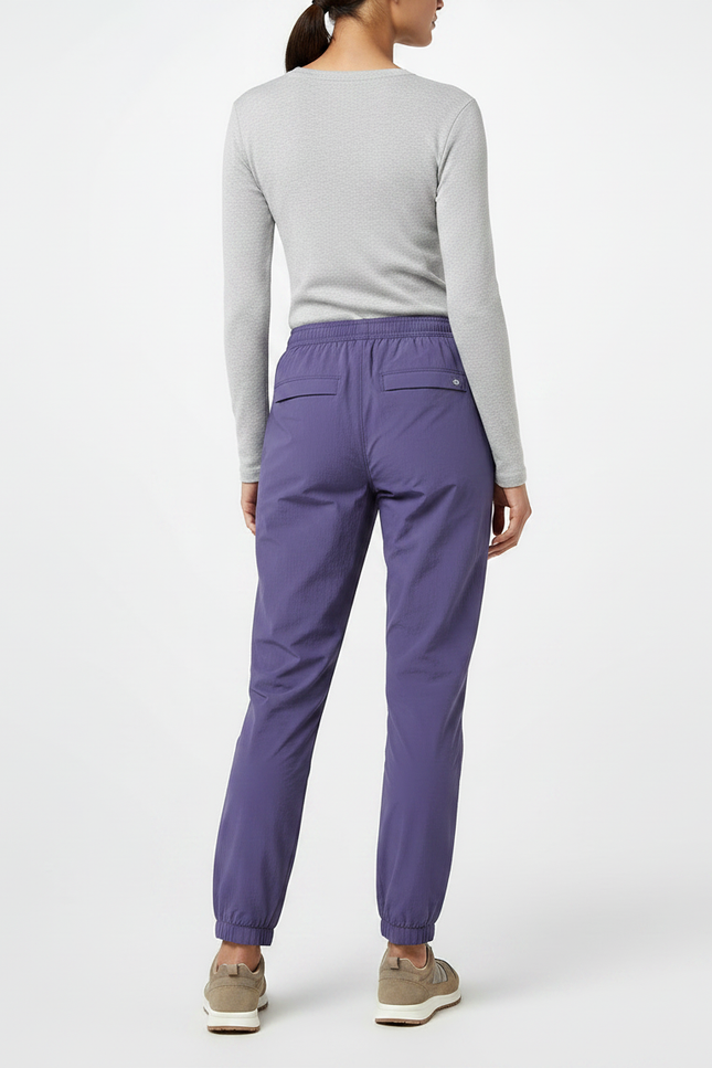 Pantalon Randonnée Violet Léger Confortable Femme Jogger - Polyester - vue 2
