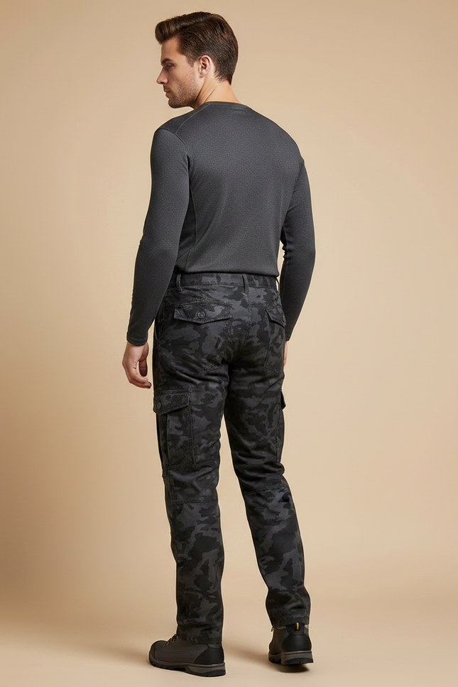 Pantalon Randonnée Homme Grande Taille - Imprimé Toile - vue 2
