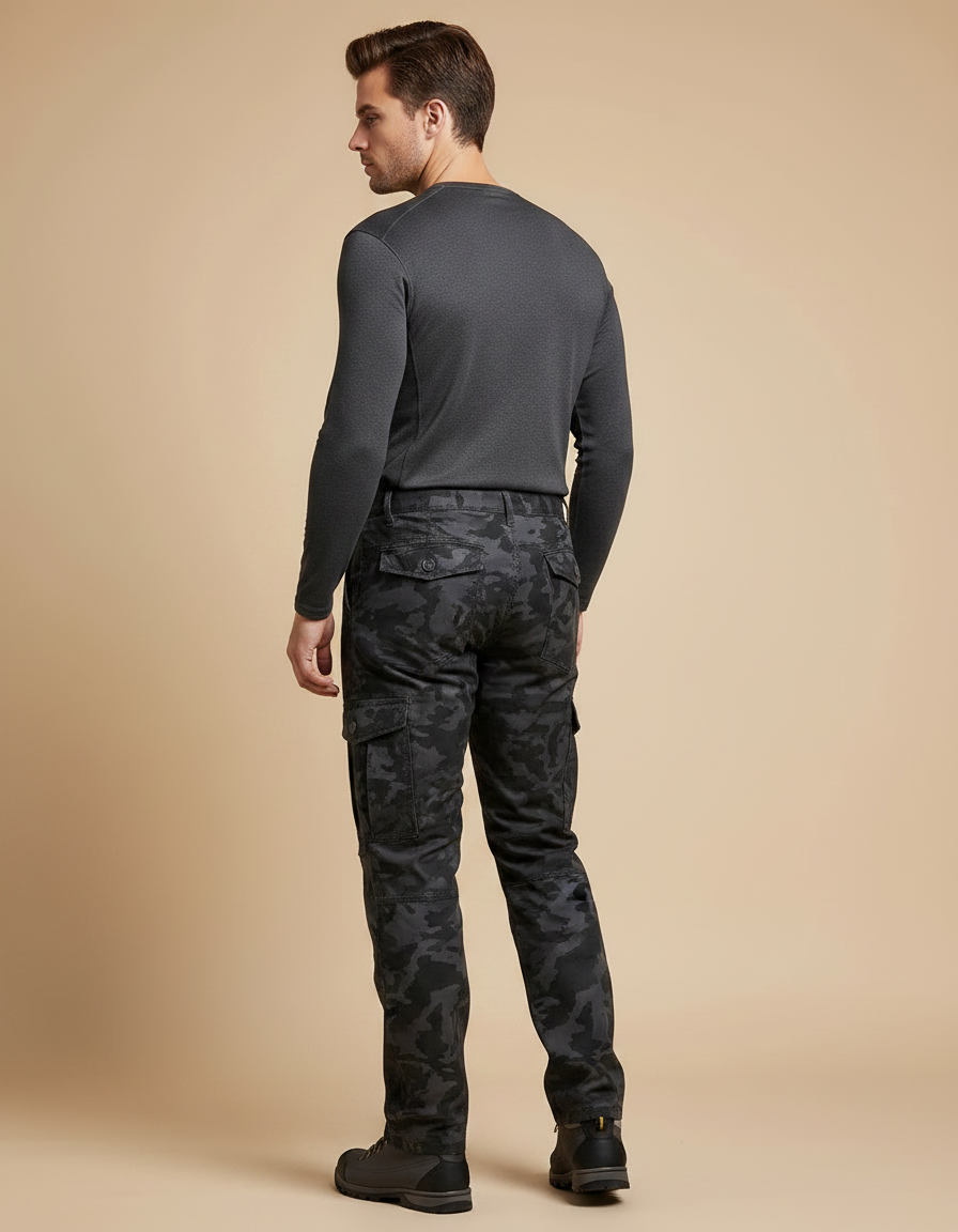 Pantalon Randonnée Homme Grande Taille - Imprimé Toile - vue 2
