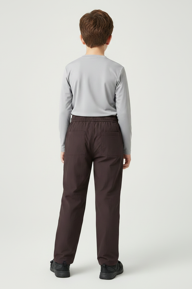 Pantalon Randonnée Marron Ample Décontracté Léger - Polyester - vue 2