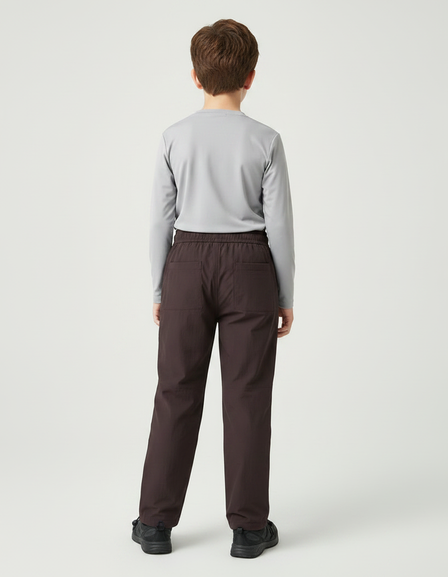 Pantalon Randonnée Marron Ample Décontracté Léger - Polyester - vue 2
