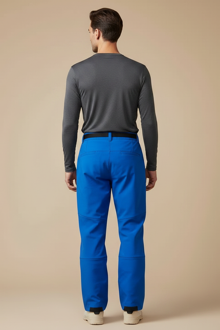 Pantalon Randonnée Bleu Électrique Ample Ceinture Intégrée Homme - Polyester - vue 2
