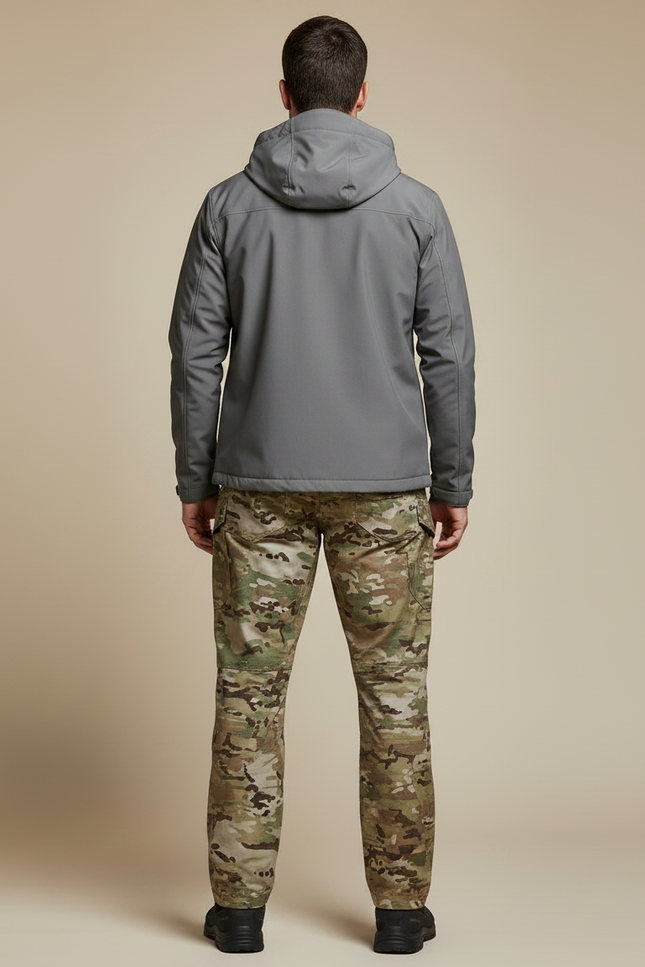 Pantalon Randonnée Camouflage Militaire Homme Tactique Multi-Poches - Multicolore Polyester - vue 2