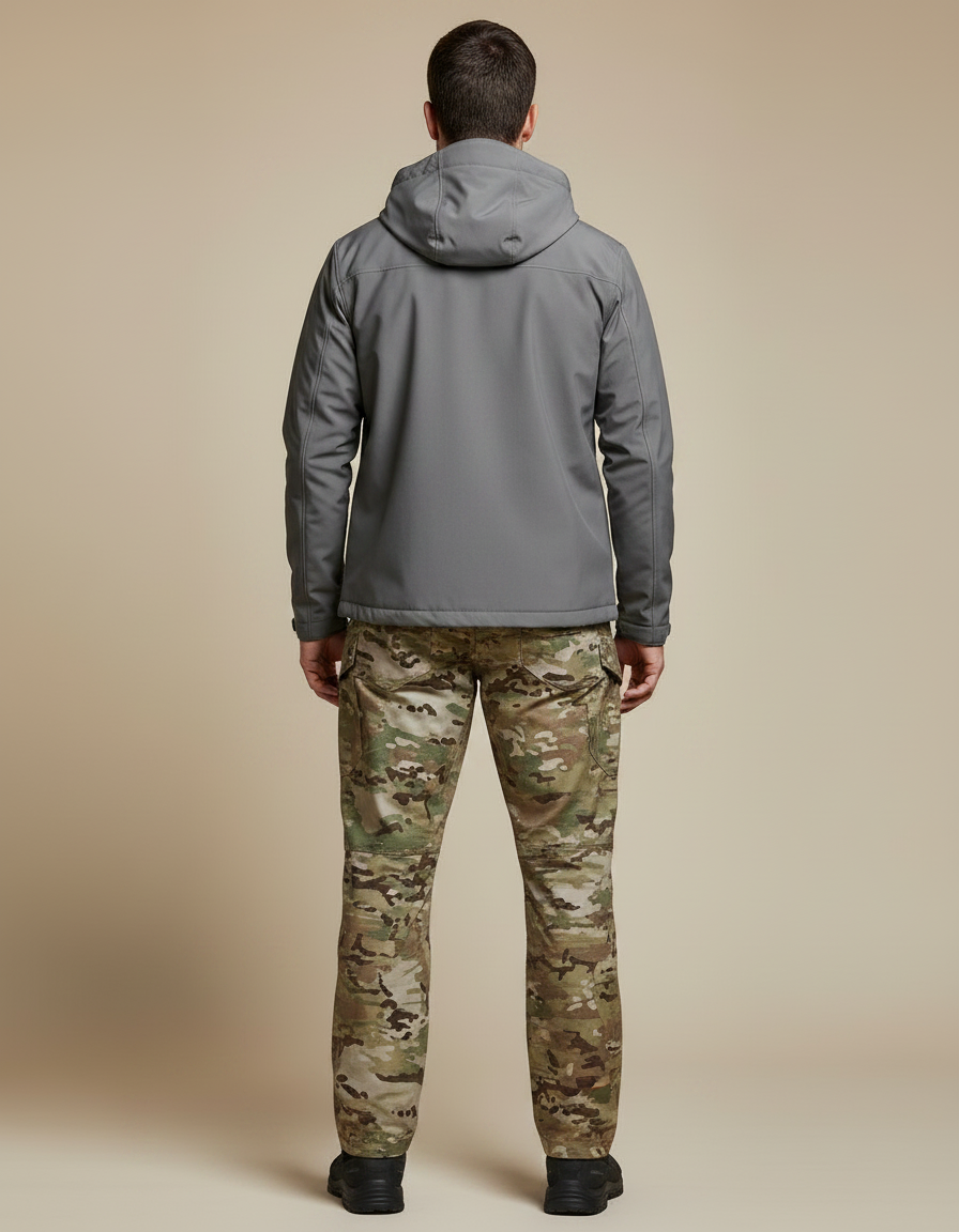 Pantalon Randonnée Camouflage Militaire Homme Tactique Multi-Poches - Multicolore Polyester - vue 2