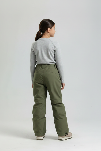 Pantalon Randonnée Vert Kaki Ample Imperméable Unisexe - Polyester - vue 2
