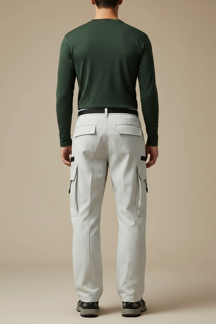 Pantalon Randonnée Gris Cargo Tissu Technique Homme - Polyester - vue 2