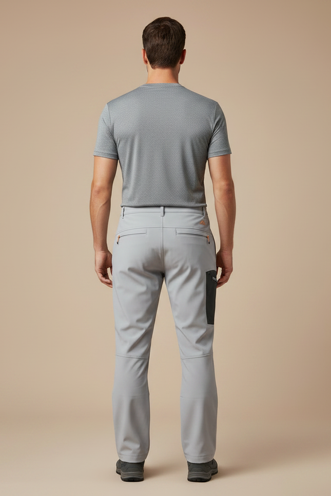 Pantalon Randonnée Neige Homme - Gris Polyester - vue 2