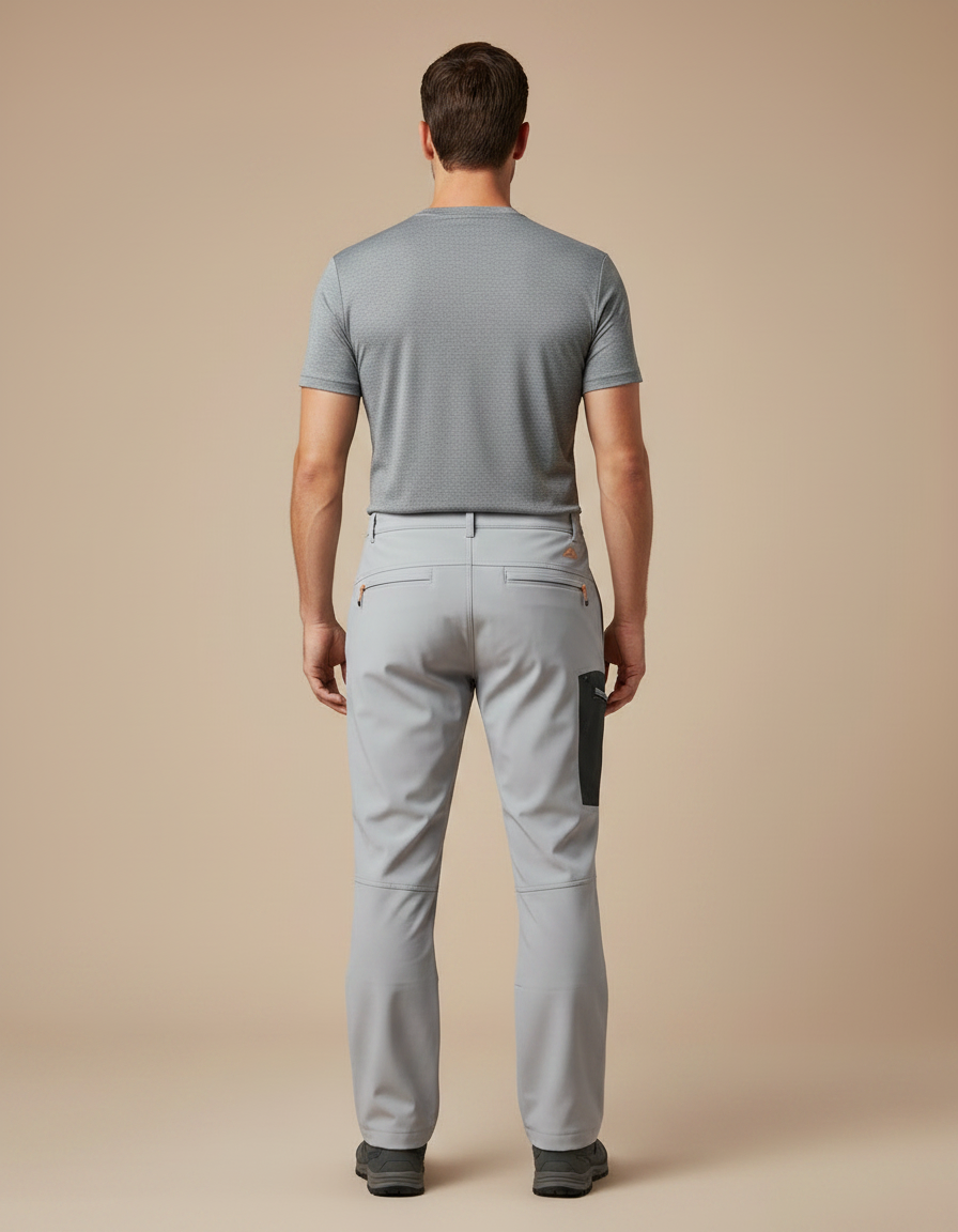 Pantalon Randonnée Neige Homme - Gris Polyester - vue 2