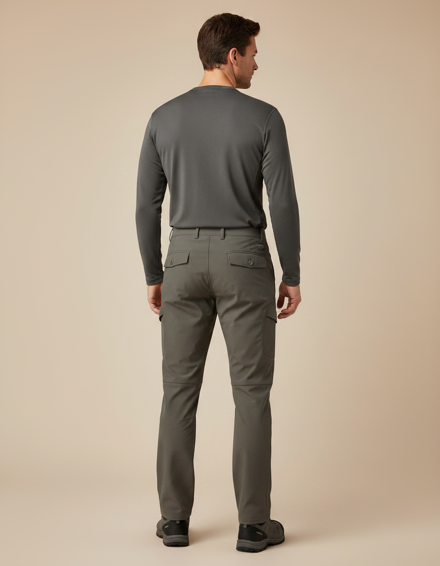 Pantalon Treillis Randonnée - Kaki Polyester - vue 2