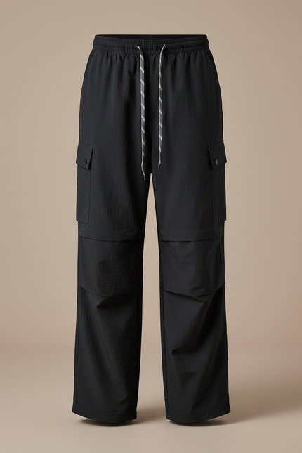 Pantalon Randonnée Noir Cargo Ample Léger Femme - Polyester - vue 3