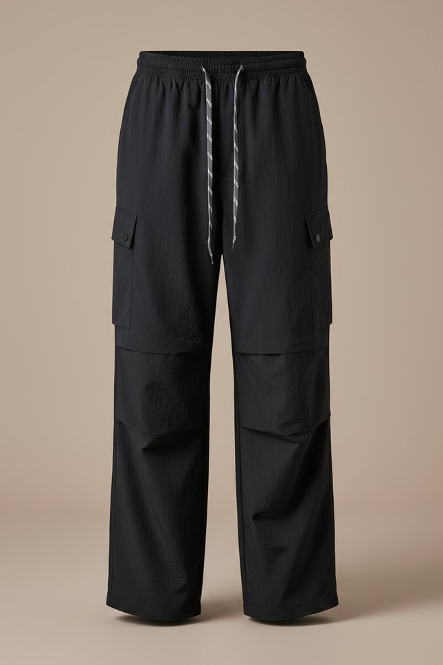 Pantalon Randonnée Noir Cargo Ample Léger Femme - Polyester - vue 3